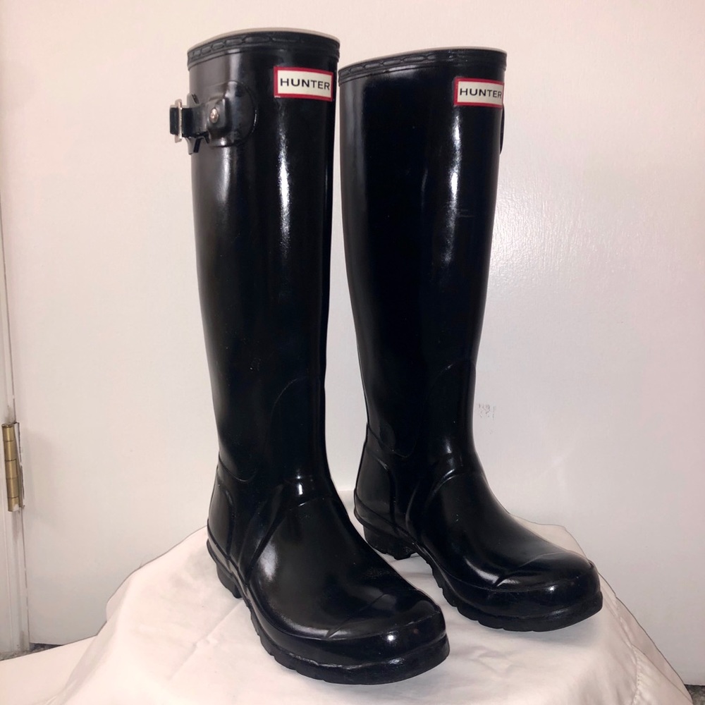 Tall Hunter Rain boots, Black